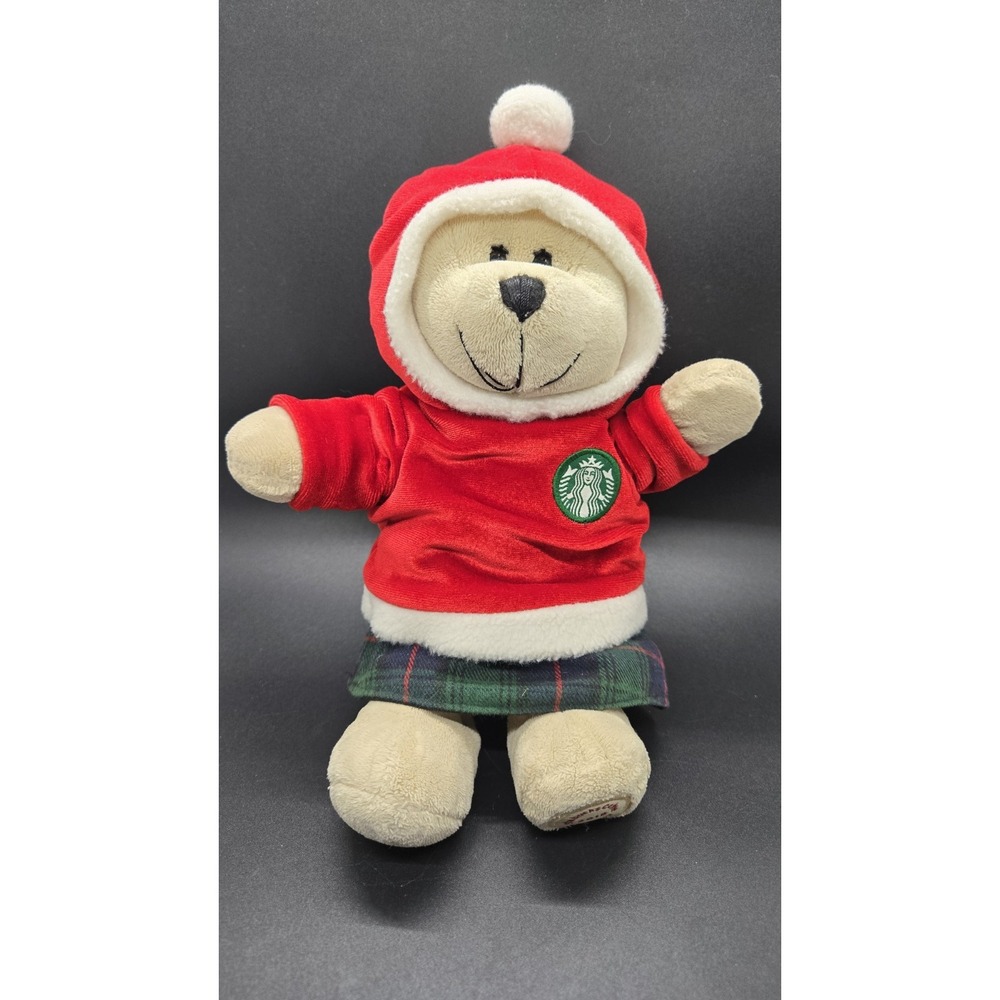 Starbucks China Holiday Santa Bearista 2018 Red Christmas Bear Plush - Picture 1 of 6